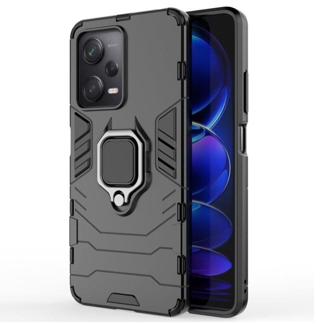 Чехол бампер Primolux Ring Armor для Xiaomi Redmi Note 12 Pro - Black