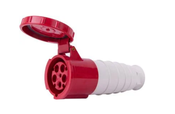 Силовая розетка E.NEXT e.socket.pro.5.63 3P+N+PE 63А 380 В переносная IP67 Красный (p012025)