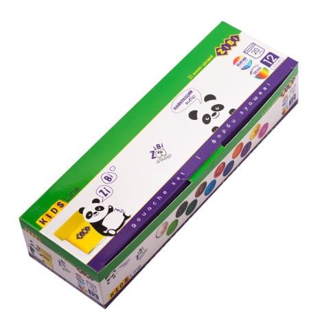 Фарби гуаш ZiBi 12 кольорів (ZB.6604)