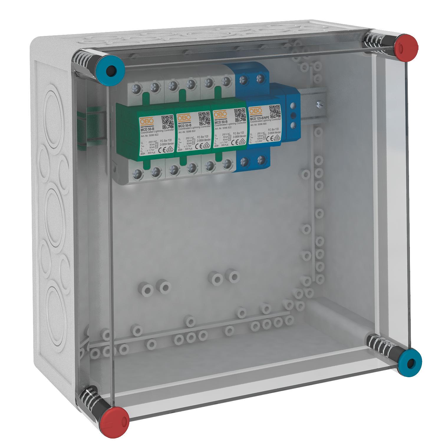 Обмежувач перенапруги OBO bettermann MCD 50-B 3+1-VG 3P+N/PE 125кА 255 В клас 1+2 B+С (5096875) Обмежувач перенапруги OBO bettermann MCD 50-B 3+1-VG 3P+N/PE 125кА 255 В клас 1+2 B+С (5096875)