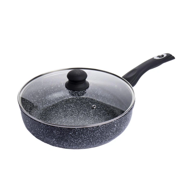 Сковорода с крышкой Benson BN-519 26 см Черный (GR-05267)