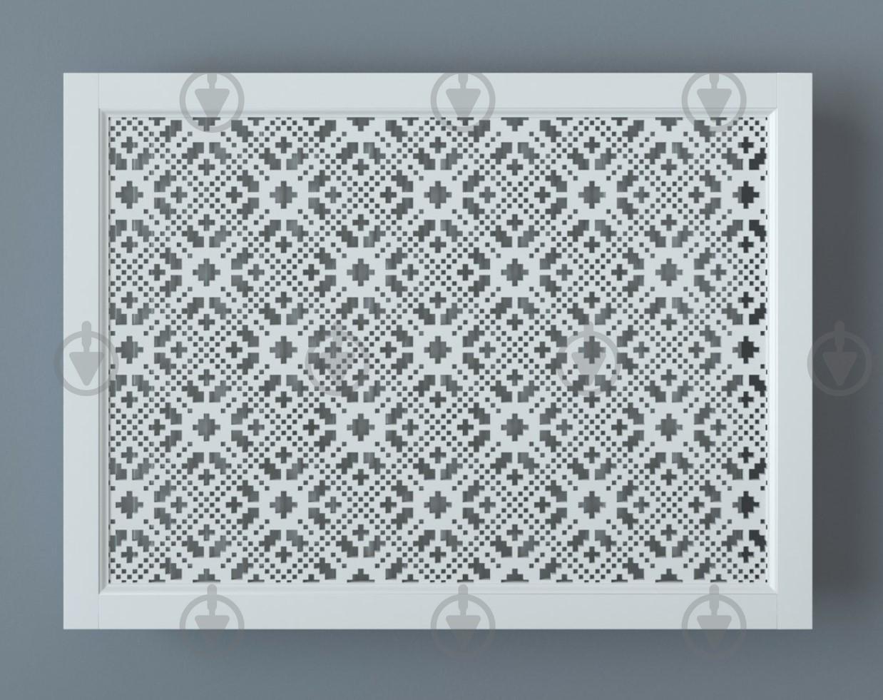 Экран-решетка декоративная на батарею отопления R74-F110 Белый (26394256) - фото 2 Экран-решетка декоративная на батарею отопления R74-F110 Белый (26394256) - фото 2