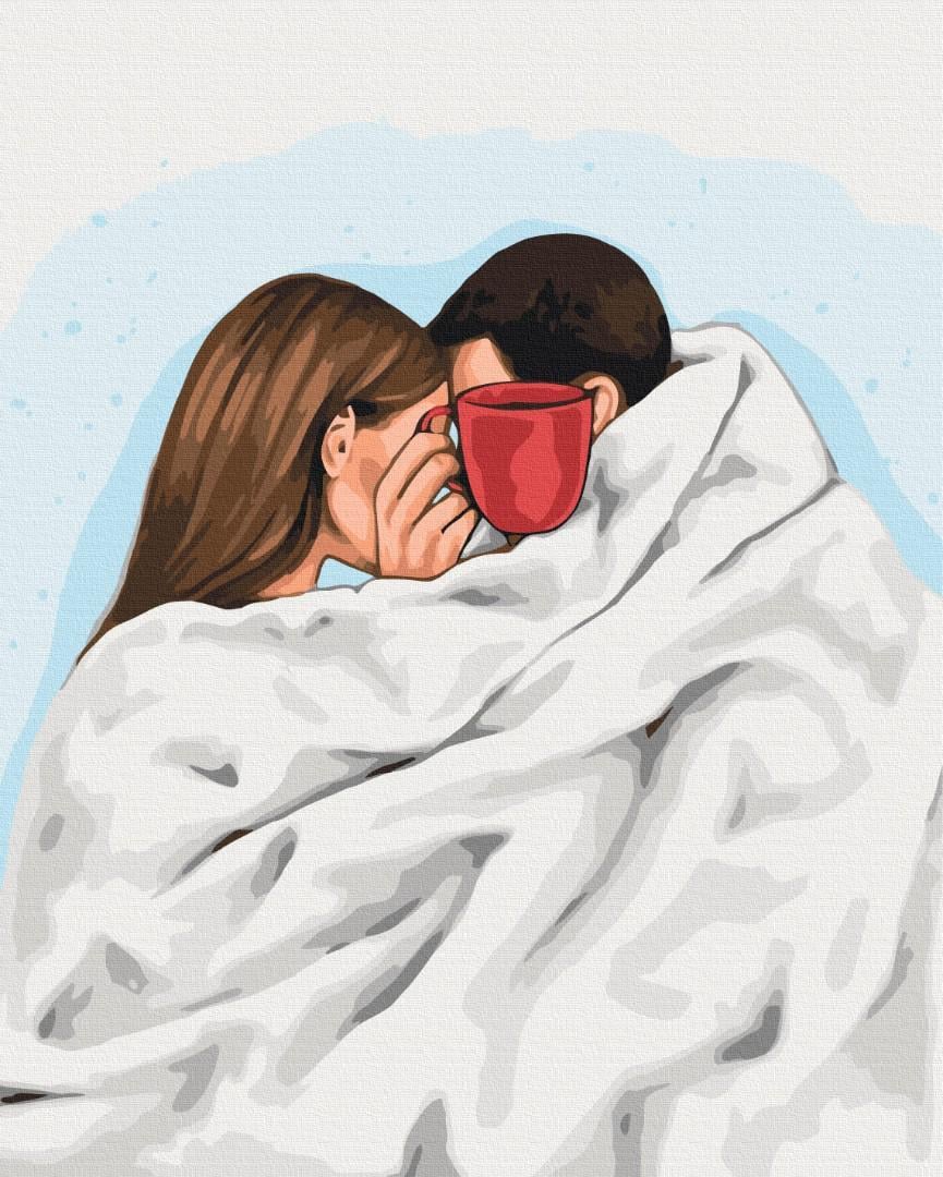 Картина по номерам Brushme Premium Кофе на двоих 40x50 см (PBS54224)