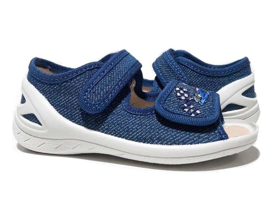 Тапочки для хлопчиків Waldi 297-368/30 на липучках р. 30 Темно-синій