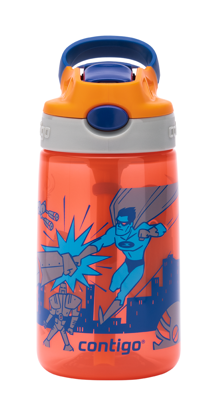 Пляшка дитяча Contigo Gizmo Flip Nectarine Superhero 0,42 л (2116115)