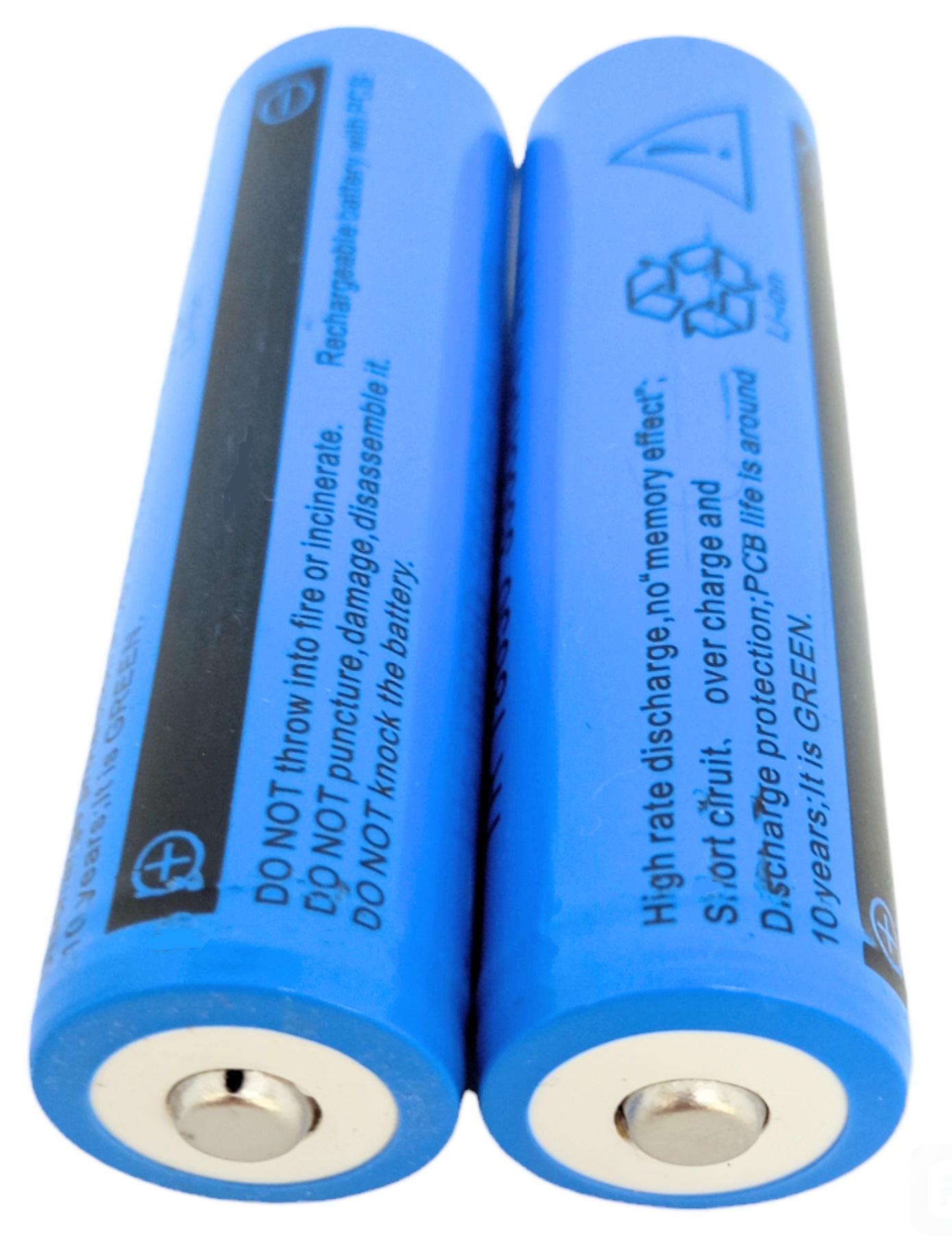 Аккумулятор-батарейка литий-ионный UltraFire Li-Ion 18650 3,7 V 3500 mAh 2800 mAh 2 шт.