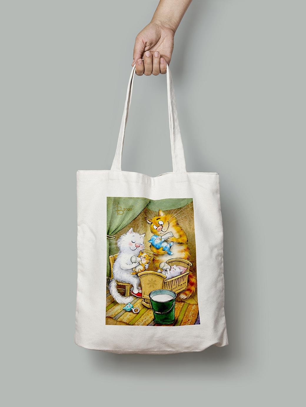 Эко-сумка Семейство шопер (rinaz_20201633039_Bag) Эко-сумка Семейство шопер (rinaz_20201633039_Bag)