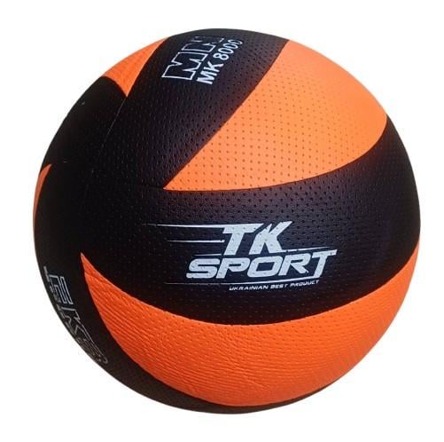 Мяч волейбольный TK Sport Черный/Оранжевый (C 69375) Мяч волейбольный TK Sport Черный/Оранжевый (C 69375)