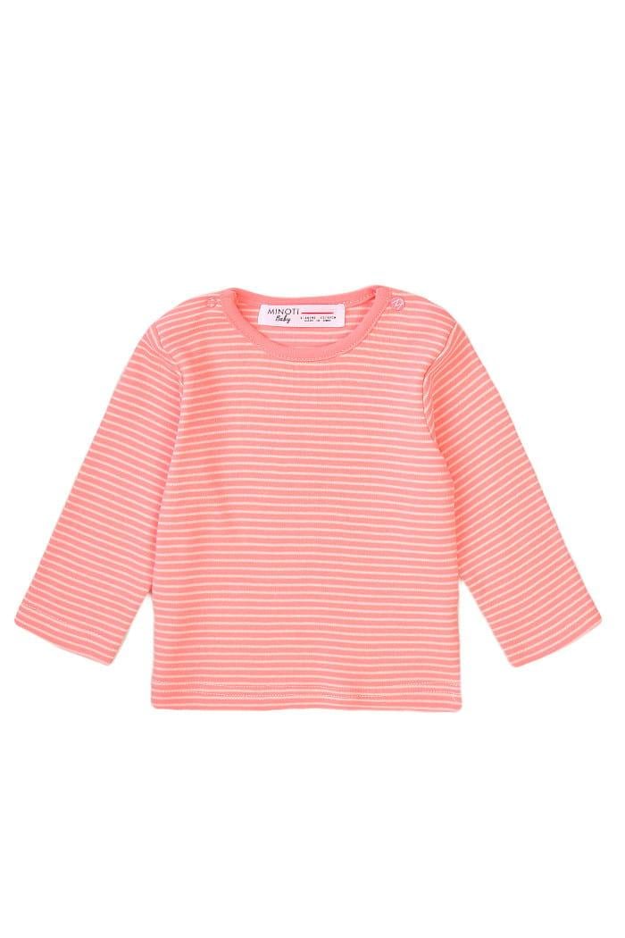 Лонгслів для дівчинки Minoti 74-80 см Рожевий (0378)