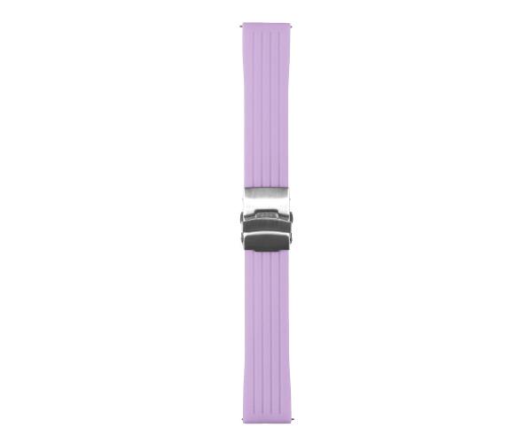 Ремешок для смарт-часов Silicone/Metal lock для Samsung/Amazfit/Huawei универсальный 20 мм Light Lilac Ремешок для смарт-часов Silicone/Metal lock для Samsung/Amazfit/Huawei универсальный 20 мм Light Lilac
