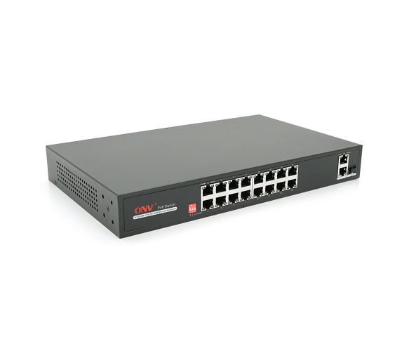 Коммутатор портовый PoE с автоперезапуском ONV-H1016PLD 16 портов (3103387662)