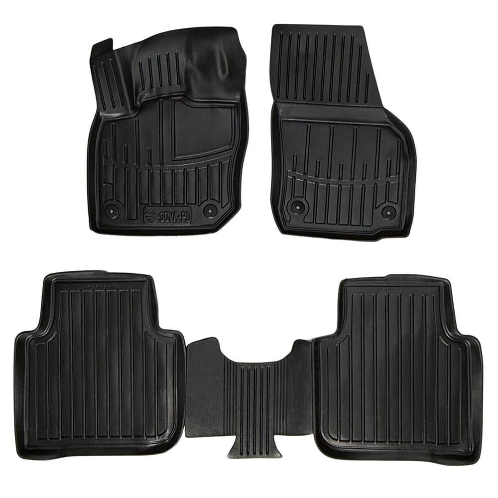 Коврики в салон SOVA-PL для Skoda Kodiaq с 2024 резиновые 4 шт. Черный (28800637)