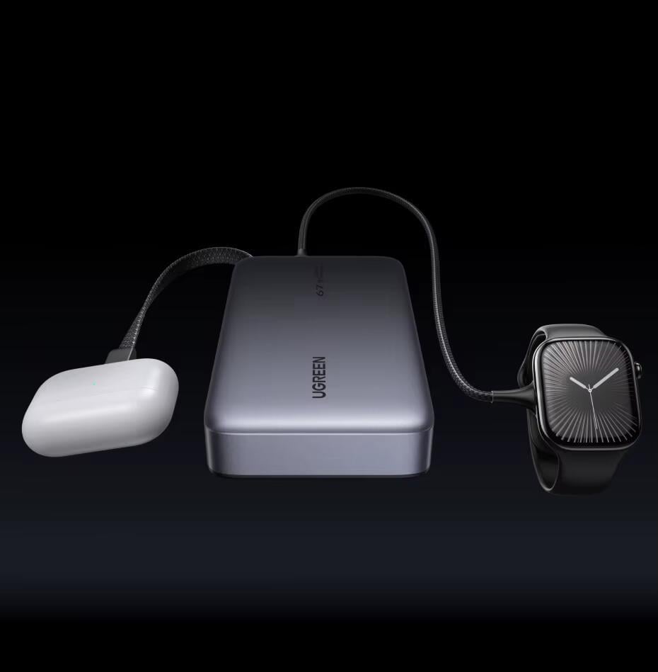 Повербанк UGREEN PB550 20000 mAh PD3.0 65W 67 Вт Grey (55996) - фото 14 Повербанк UGREEN PB550 20000 mAh PD3.0 65W 67 Вт Grey (55996) - фото 14