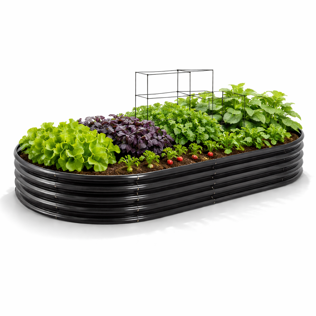 Грядка GardenLine ZAK8441 240x120x30 см 2,26 м2 металлическая Черный