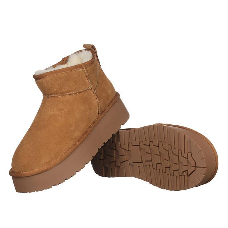 Угги женские PLPS A3301 замшевые р. 38 Рыжий (80075) - фото 4