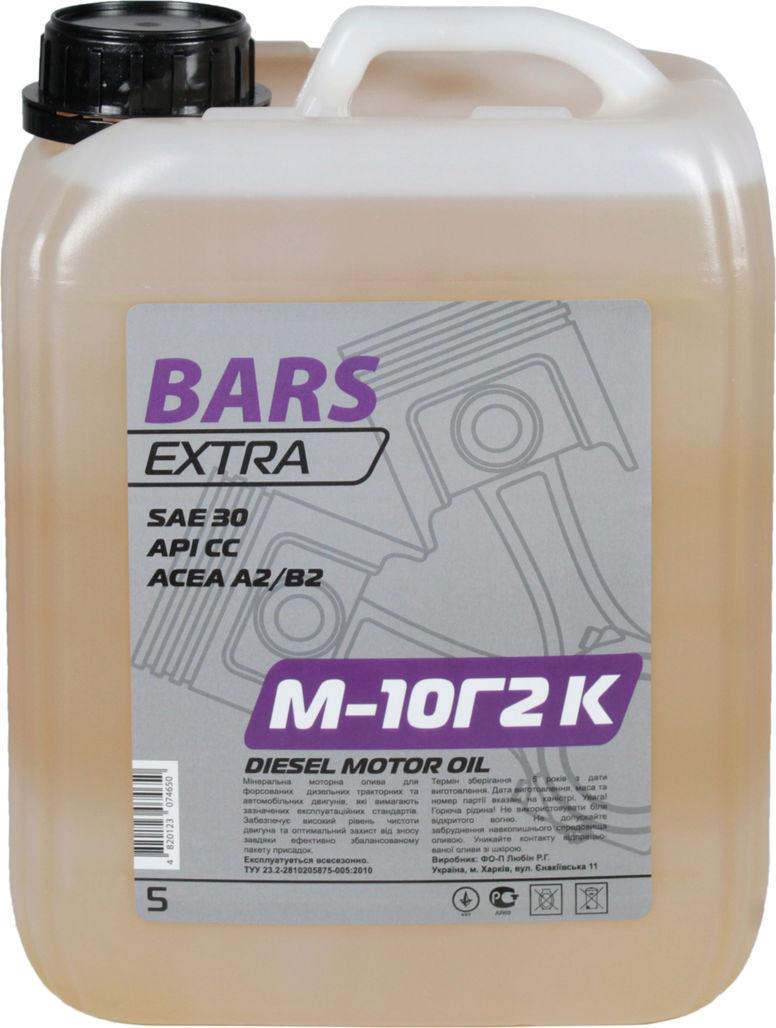 Моторное масло дизель BARS EXTRA SAE 30 М-10г2К 5 л