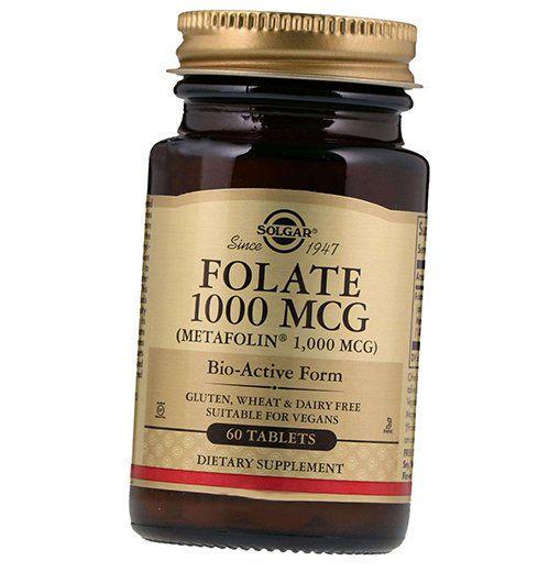 Витамины Solgar Folate 1000 мкг 60 табл. (36313094)