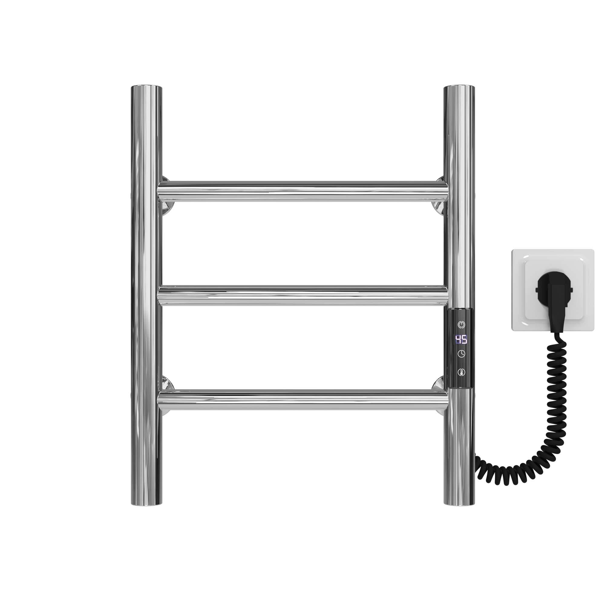 Полотенцесушитель электрический Deffi Орион П3 JD03 правое подключение нержавеющая сталь 200х400 мм Хром (C.OR.40.20.3.E.C.R.1)