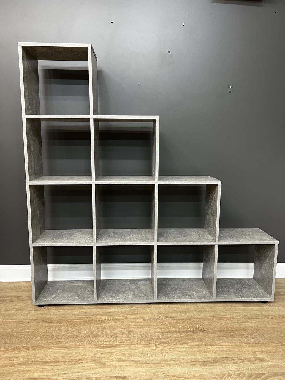 Стелаж А-5 на 10 комірок 1425х1400х252 мм Бетон - фото 2