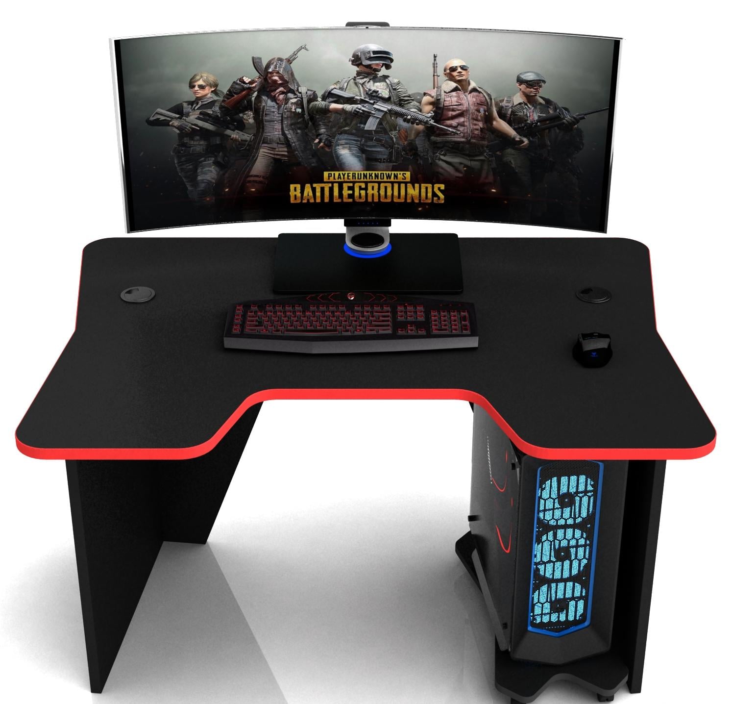 Стол геймерский CNC Mebli Comfort DX14 Black/Red