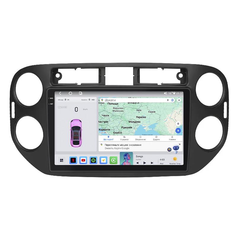 Автомагнитола штатная Lesko для Volkswagen Tiguan I Рестайлинг 2011-2017 4/64 QLED CarPlay 4G Wi-Fi GPS Prime 9" (27282099)