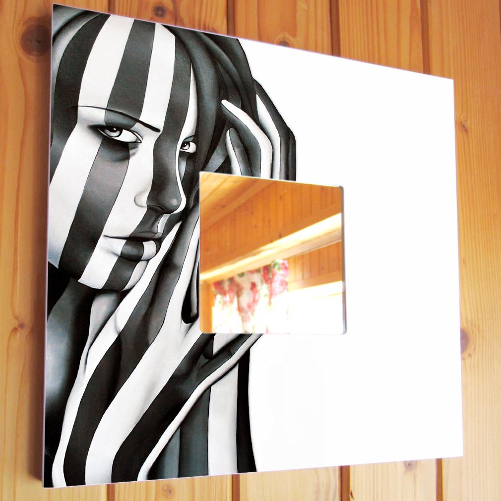 Зеркало декоративное Волшебница Абстракция 260х260 мм Черно-белый (M00150) Зеркало декоративное Волшебница Абстракция 260х260 мм Черно-белый (M00150)