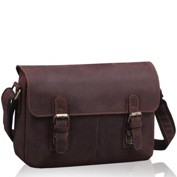 Мужская сумка через плечо Royal Bag 6002B-1 Коричневый (1131)