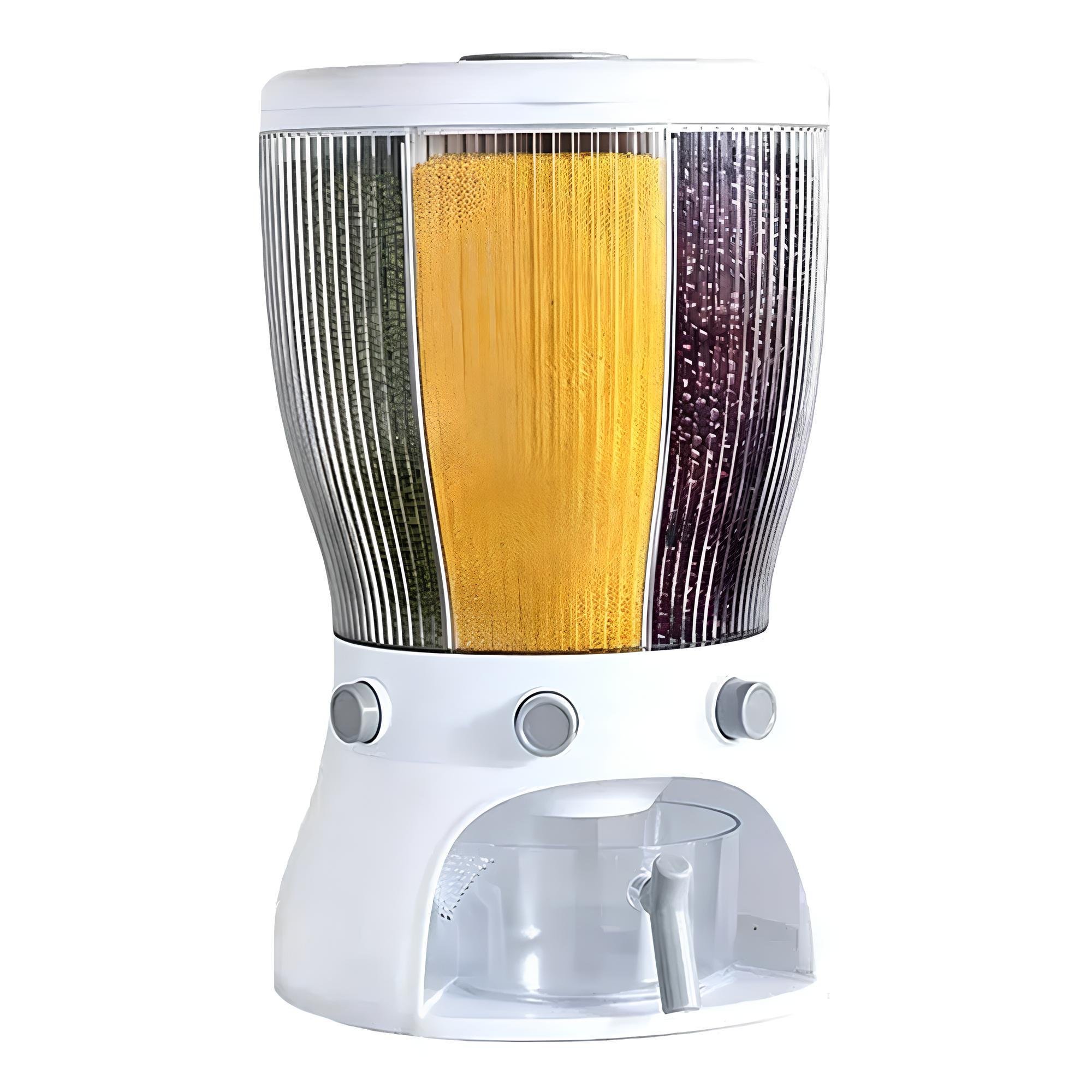 Диспенсер LY-37 с конструкцией для сыпучих продуктов на четыре секции с дозатором White