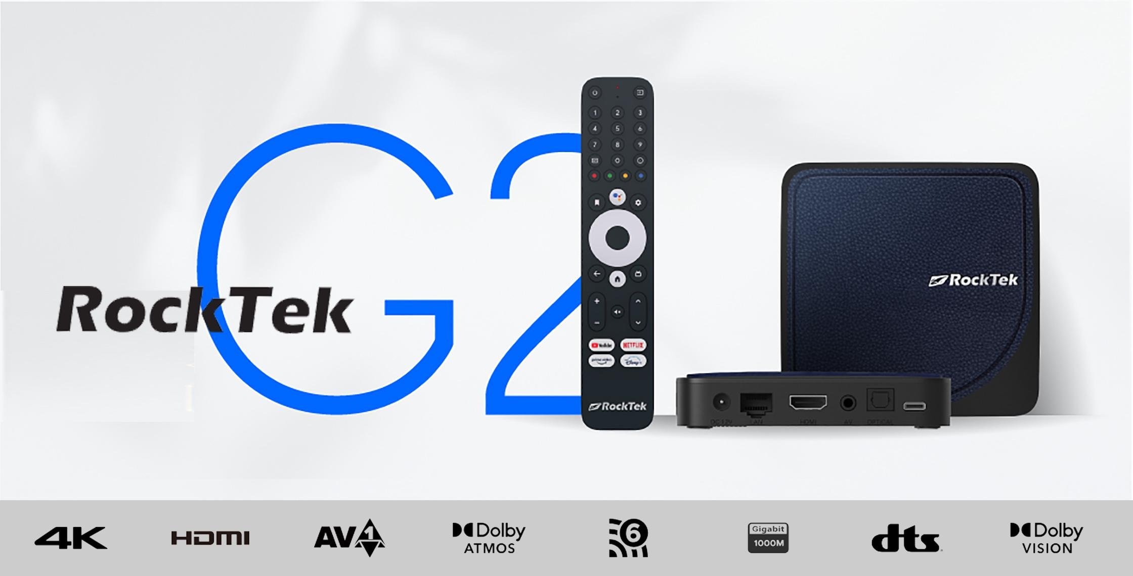 Смарт ТВ приставка RockTek G2 4/64 Gb Android TV 12 (775) - фото 5