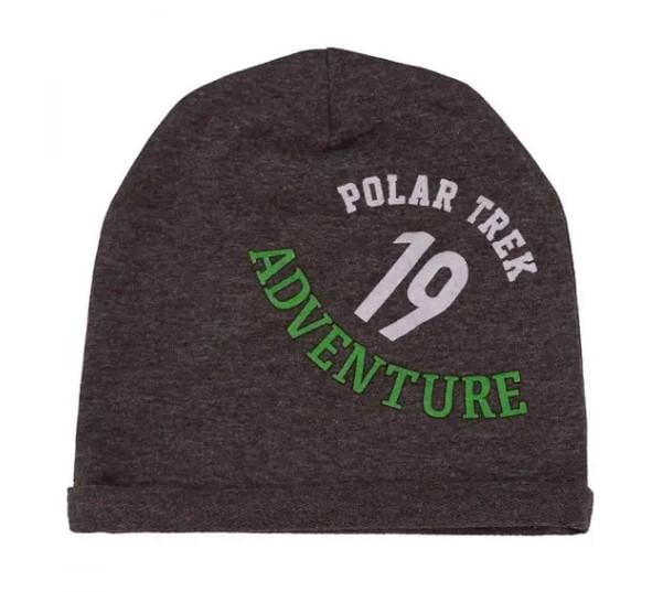 Шапка дитяча Bembi р. 53 110-116 см Сірий меланж (ШП 89)