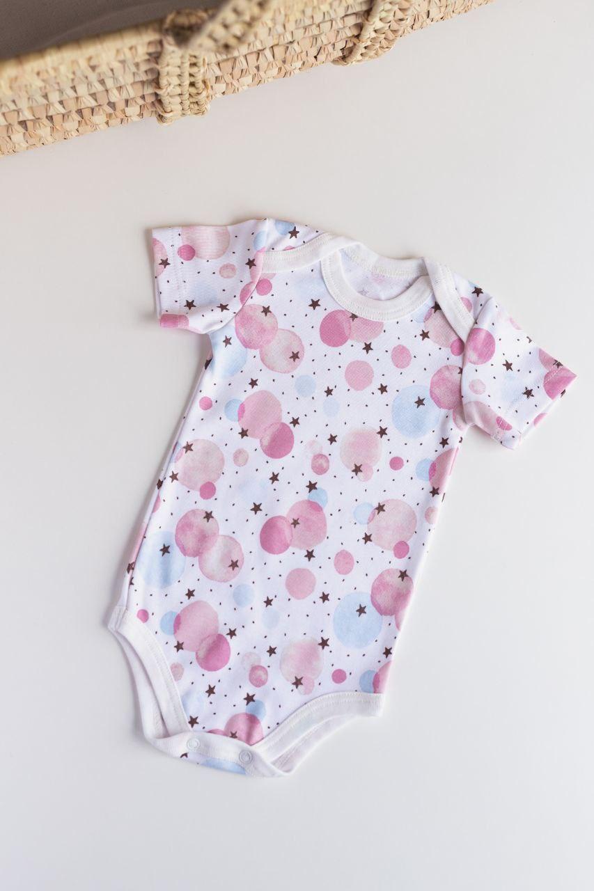 Боди интерлок короткий рукав Шарики 86 см (2676550163)