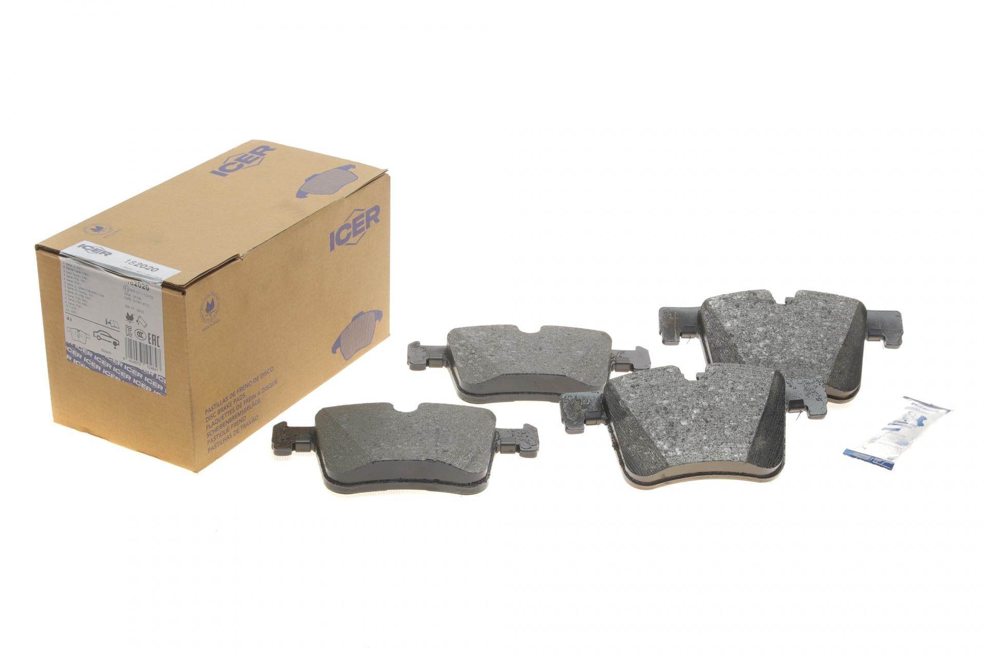 Тормозные колодки передние ICER для BMW 1 F20-21/2 F22/F87/F45-46/3 F30-31/F34/F80/4