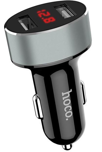 Адаптер автомобільний Hoco Z26 2USB 2,1 A Чорний (1433046600)