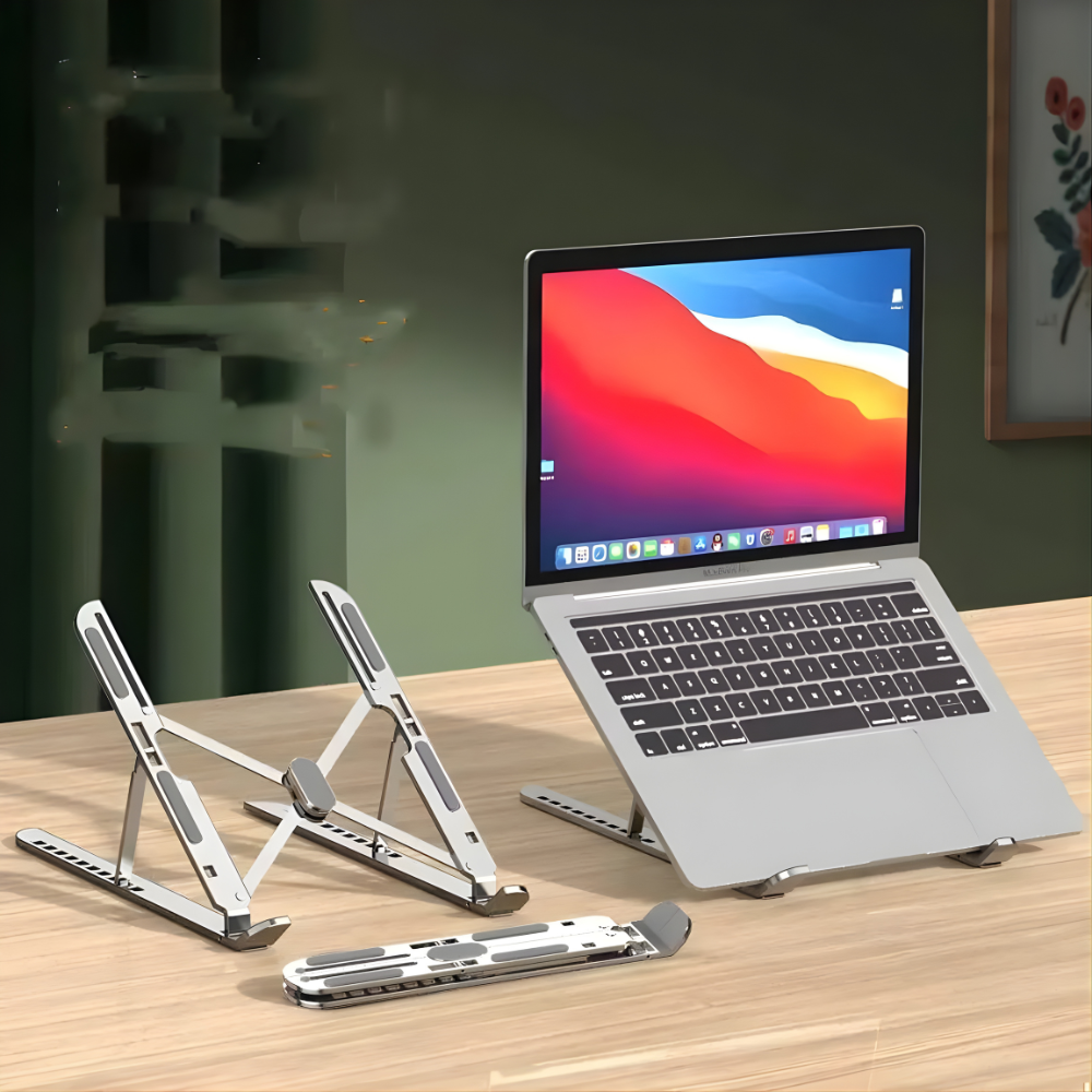 Подставка для ноутбука и планшета настольная для гаджетов с поворотом на 360 Серый - фото 7 Подставка для ноутбука и планшета настольная для гаджетов с поворотом на 360 Серый - фото 7