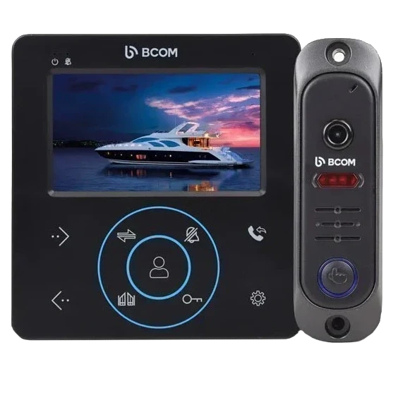 Комплект відеодомофона BCOM BD-480M Kit Black (2863455590)