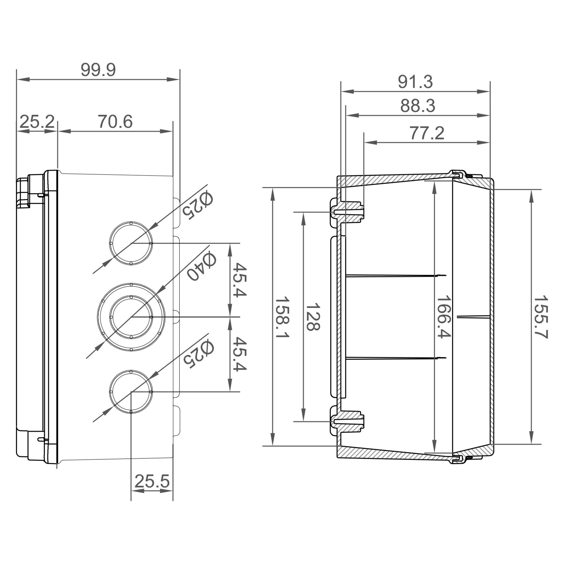 Розподільна коробка IDE IP67 155x179x100 мм (EX171) - фото 10