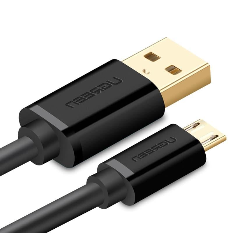 Кабель Micro USB Ugreen US125 для зарядки и передачи данных 1,5 м Черный