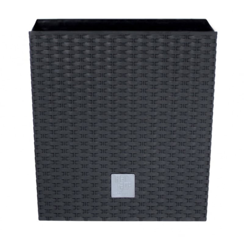 Горщик для квітів Prosperplast Rato зі вставкою високий 2в1 Н-32,5 см Антрацит (70895-433)