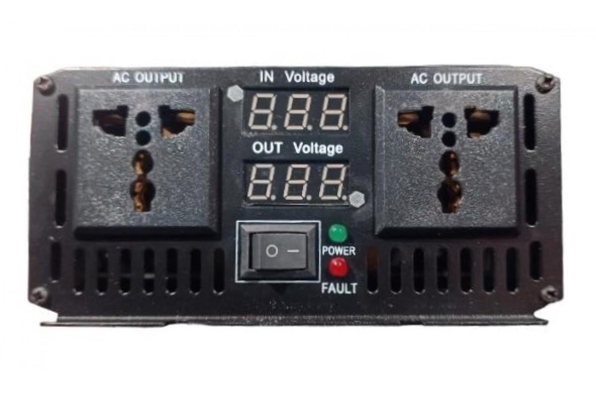 Инвертор для автомобильных аккумуляторов ERYUAN 12V 220V 3500W чистый синус Красный (21-14-15376) - фото 2 Инвертор для автомобильных аккумуляторов ERYUAN 12V 220V 3500W чистый синус Красный (21-14-15376) - фото 2