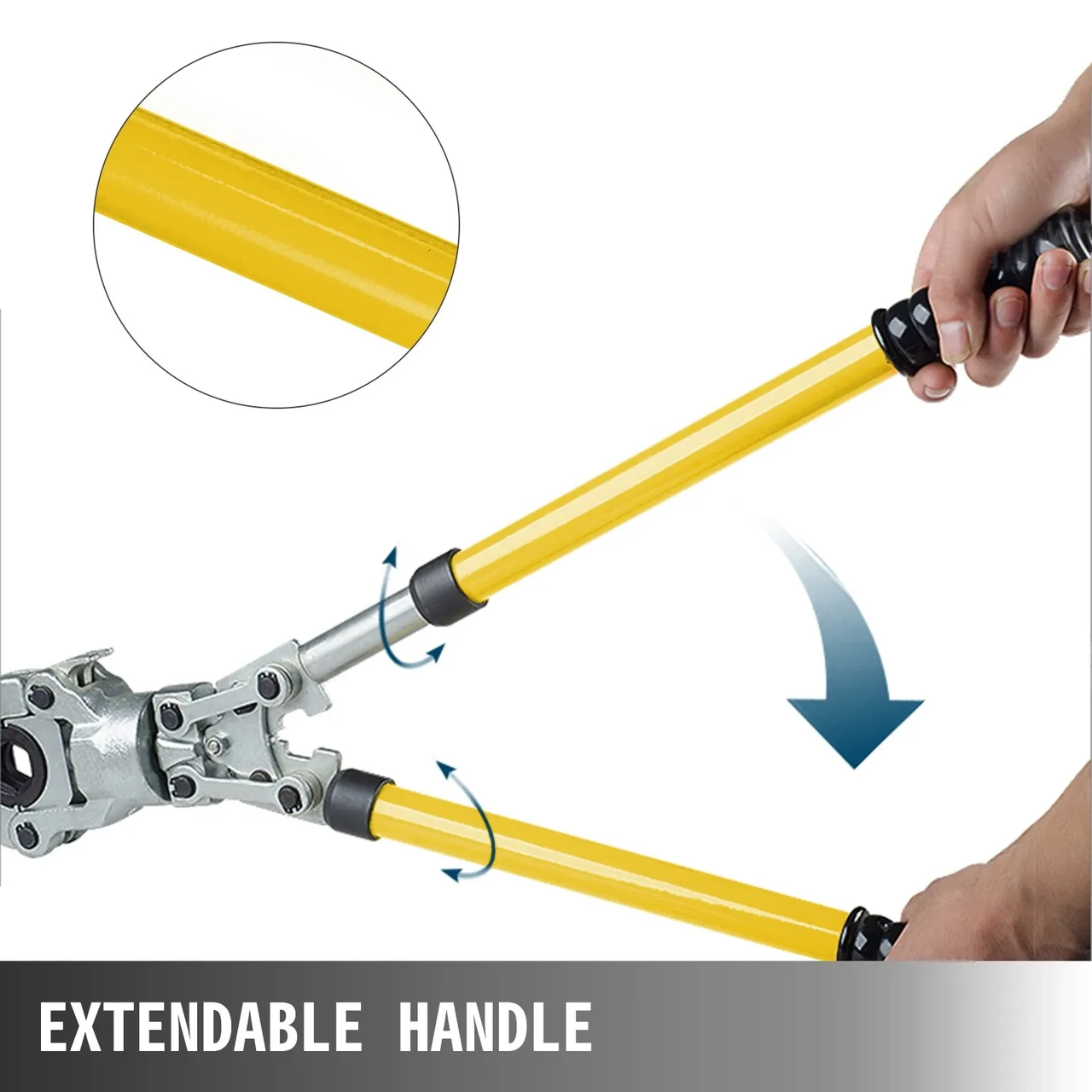 Инструмент для труб обжимной Vevor с 8 насадками 6 тонн поворотная головка 360° Ø 16-32 мм - фото 4 Инструмент для труб обжимной Vevor с 8 насадками 6 тонн поворотная головка 360° Ø 16-32 мм - фото 4