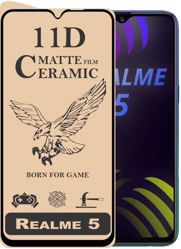 Защитная пленка керамическая Ceramic Realme 5 матовая (16844)
