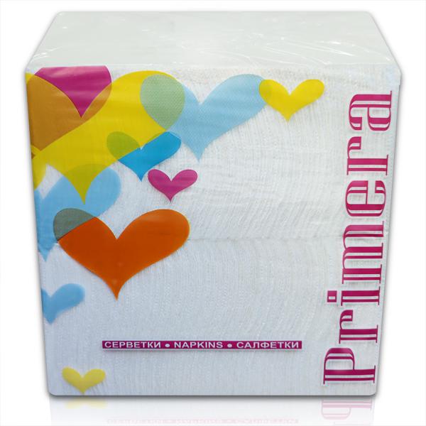 Салфетки бумажные PRIMERA 1 Слой 400 шт. Белый