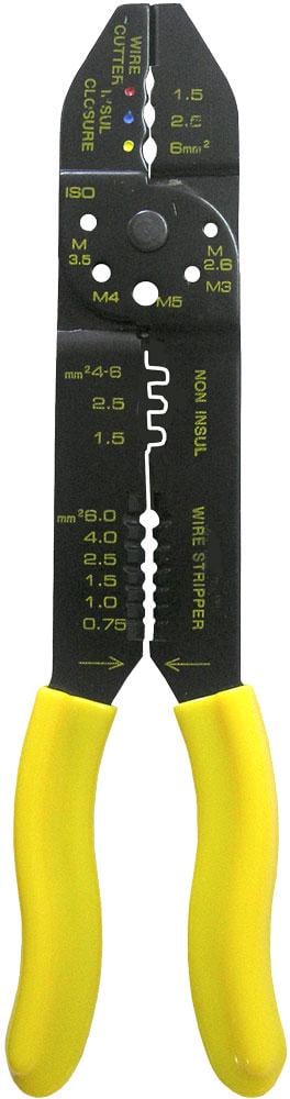 Зачисний інструмент E.NEXT e.tool.crimp.hs.313 для дроту 0,75-6 мм2 обжим/різання кабелю (t002016)