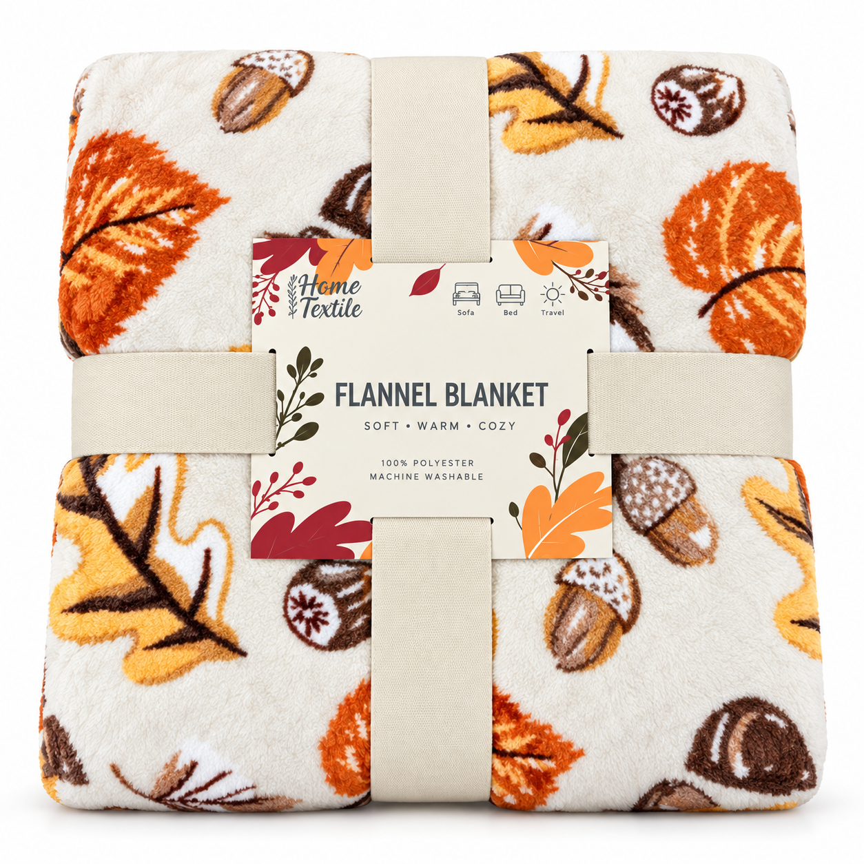 Плед Ardesto Autumn Flannel Ноябрь 160х200 см (ART0148PB)
