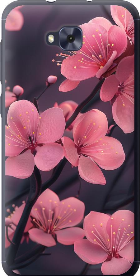 Чехол на Asus ZENFONE 4 SELFIE / ZD553KL Пурпурная сакура (6075u-1241-42517)