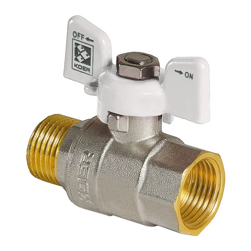 Кран шаровой KOER KR.218.W 1" ГШМ Белый (KR0184)