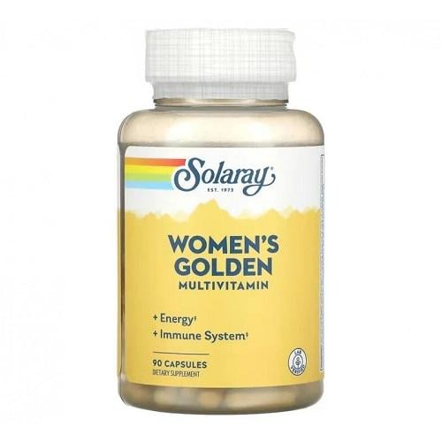 Витамины женские Solaray Women’s Golgen Multivitamin 90 капсул (1039)