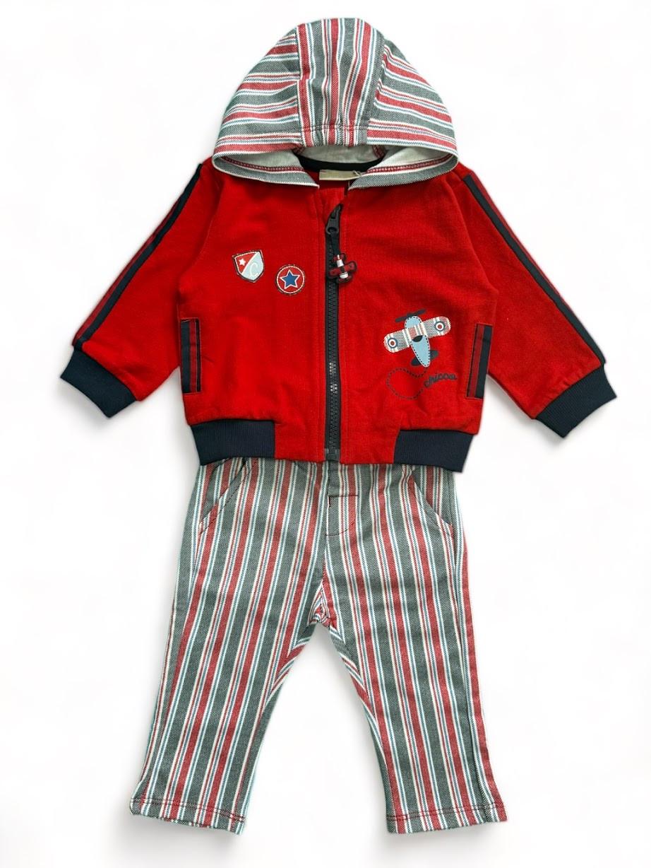 Костюм детский Chicco весенний с капюшоном 3-6 мес. 62 см Красный (2087346861)