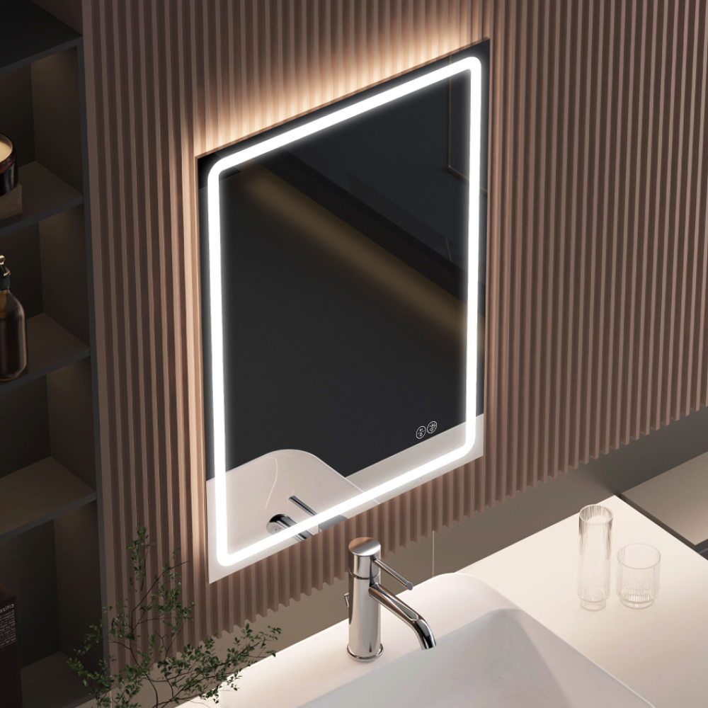 Зеркало для ванной комнаты Aqua PooL Nil 88-Nil60s80-CWDd с LED-подсветкой 60x80 см (32306362)
