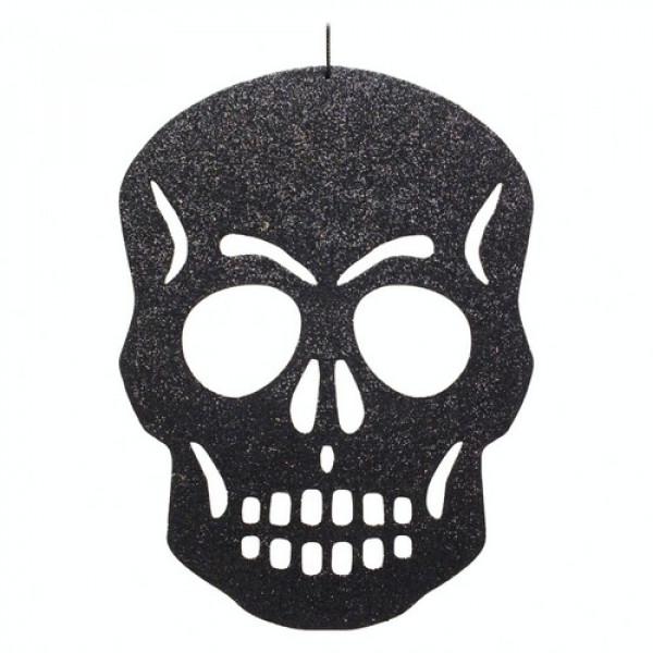 Декор на Хэллоуин Seta Череп Shine (18-538BLK)